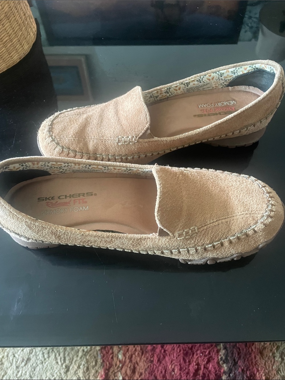 Skechers Women’s Biker Shoes Size 9 Light Brown Memory Foam